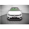 Maxton - Street Pro Lame Du Pare-Chocs Avant V.1 Volkswagen Golf R Mk7 Noir + Rabats Brillant