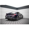 Maxton - Arriere Splitter (avec une barre verticale) BMW 8 Gran Coupe M-Pack G16 Noir Brillant