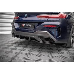 Maxton - Arriere Lame (avec une barre verticale) BMW 8 Gran Coupe M-Pack G16 Noir Brillant