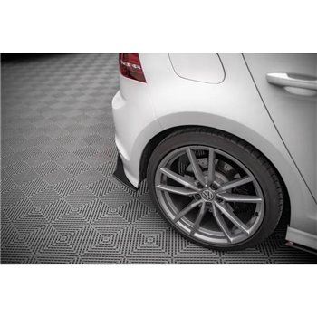 Maxton - Street Pro Lame Du Pare Chocs Arriere Volkswagen Golf R Mk7 Noir-Rouge