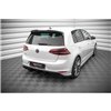 Maxton - Street Pro Lame Du Pare Chocs Arriere Volkswagen Golf R Mk7 Noir-Rouge