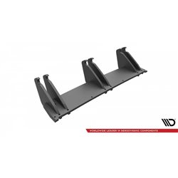 Maxton - Street Pro Central Diffuseur Arriere Volkswagen Golf R Mk7 Noir-Rouge