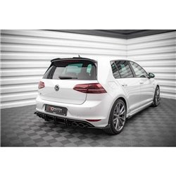 Maxton - Street Pro Lame Du Pare Chocs Arriere Volkswagen Golf R Mk7 Noir + Rabats Brillant 