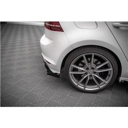 Maxton - Street Pro Lame Du Pare Chocs Arriere Volkswagen Golf R Mk7 Noir + Rabats Brillant 