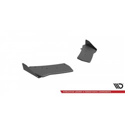 Maxton - Street Pro Lame Du Pare Chocs Arriere Volkswagen Golf R Mk7 Noir + Rabats Brillant 