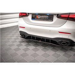 Maxton - Arriere Lame (avec une barre verticale) V.1 Mercedes A 35 AMG Sedan V177 Noir Brillant