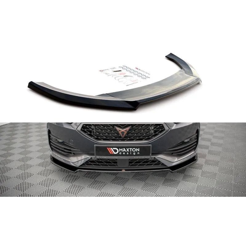 Maxton - Lame Du Pare-Chocs Avant V.2 Cupra Leon Mk1 Noir Brillant