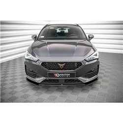 Maxton - Lame Du Pare-Chocs Avant V.2 Cupra Leon Mk1 Noir Brillant