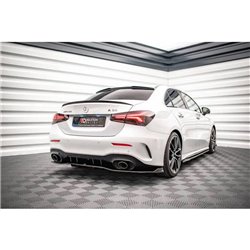 Maxton - Arriere Lame (avec une barre verticale) V.2 Mercedes A 35 AMG Sedan V177 Noir Brillant