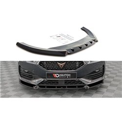 Maxton - Lame Du Pare-Chocs Avant V.1 Cupra Leon Mk1 Noir Brillant