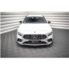 Maxton - Lame Du Pare-Chocs Avant V.4 Mercedes A35 AMG / AMG-Line W177 Noir Brillant