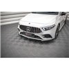 Maxton - Lame Du Pare-Chocs Avant V.4 Mercedes A35 AMG / AMG-Line W177 Noir Brillant