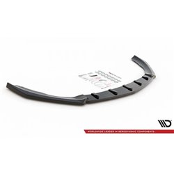 Maxton - Lame Du Pare-Chocs Avant V.4 Mercedes A35 AMG / AMG-Line W177 Noir Brillant