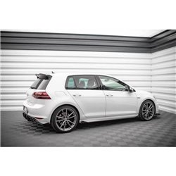 Maxton - Street Pro Rajouts Des Bas De Caisse Volkswagen Golf R Mk7 Noir-Rouge + Rabats Brillant