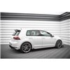 Maxton - Street Pro Rajouts Des Bas De Caisse Volkswagen Golf R Mk7 Noir-Rouge + Rabats Brillant