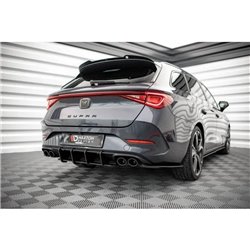 Maxton - Street Pro Central Diffuseur Arriere Cupra Leon ST Mk1 Facelift Noir-Rouge