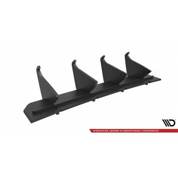 Maxton - Street Pro Central Diffuseur Arriere Cupra Leon ST Mk1 Facelift Noir-Rouge