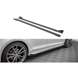 Maxton - Street Pro Rajouts Des Bas De Caisse Volkswagen Golf R Mk7 Noir + Rabats Brillant