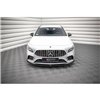 Maxton - Lame Du Pare-Chocs Avant V.5 Mercedes A35 AMG / AMG-Line W177 Noir Brillant