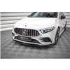 Maxton - Lame Du Pare-Chocs Avant V.5 Mercedes A35 AMG / AMG-Line W177 Noir Brillant