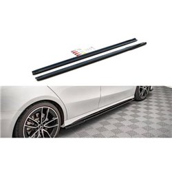 Maxton - Rajouts Des Bas De Caisse V.2 Mercedes A35 AMG / AMG-Line W177 Noir Brillant