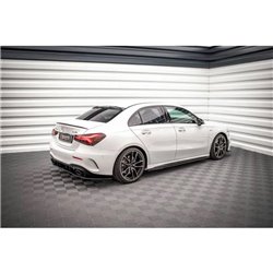 Maxton - Rajouts Des Bas De Caisse V.2 Mercedes A35 AMG / AMG-Line W177 Noir Brillant