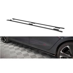 Maxton - Street Pro Rajouts Des Bas De Caisse Cupra Leon ST / Hatchback Mk1 / Mk1 Facelift Noir-Rouge