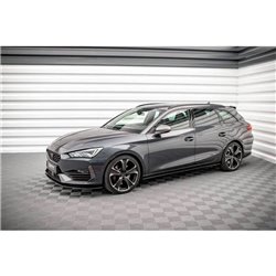 Maxton - Street Pro Rajouts Des Bas De Caisse Cupra Leon ST / Hatchback Mk1 / Mk1 Facelift Noir-Rouge