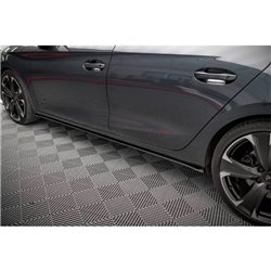 Maxton - Street Pro Rajouts Des Bas De Caisse Cupra Leon ST / Hatchback Mk1 / Mk1 Facelift Noir-Rouge