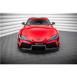 Maxton - Lame Du Pare-Chocs Avant V.4 Toyota Supra Mk5 Noir Brillant