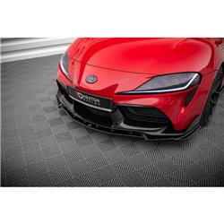 Maxton - Lame Du Pare-Chocs Avant V.4 Toyota Supra Mk5 Noir Brillant