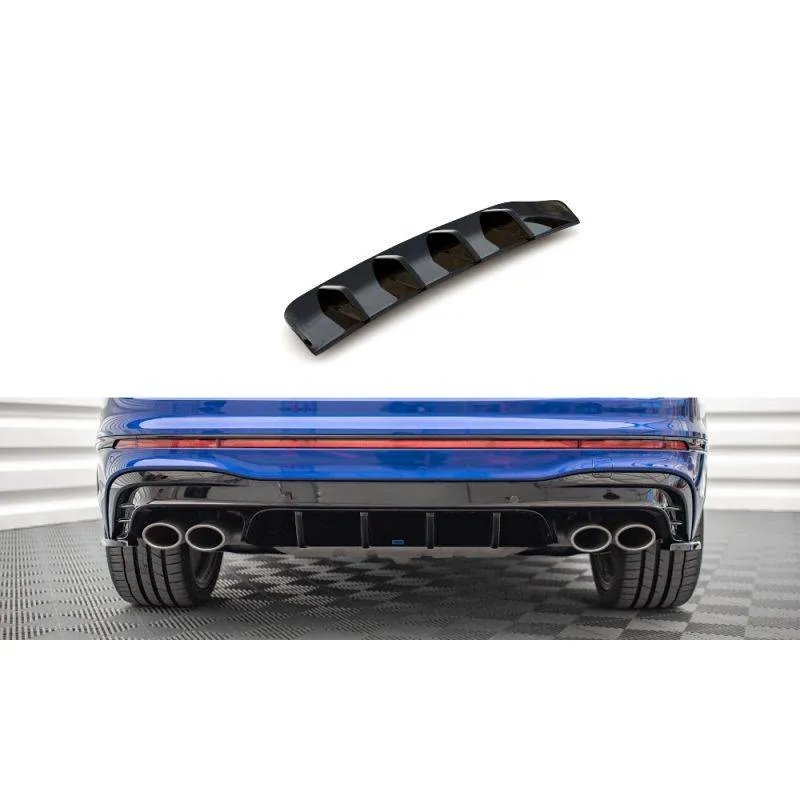 Maxton - Diffuseur Arrière Complet Volkswagen Tiguan R Mk2 Facelift Noir Brillant