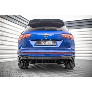 Maxton - Diffuseur Arrière Complet Volkswagen Tiguan R Mk2 Facelift Noir Brillant