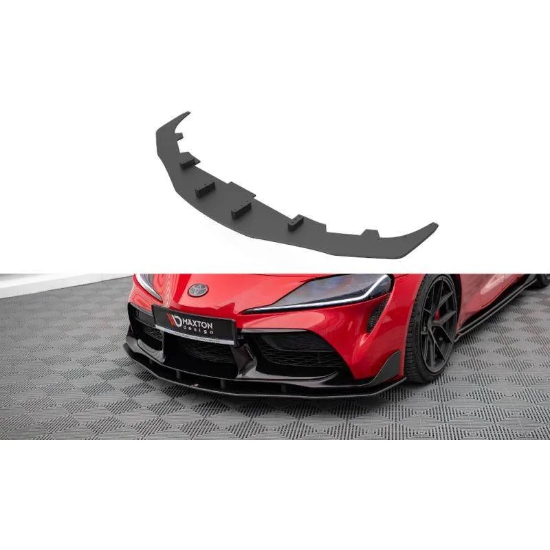 Maxton - Street Pro Lame Du Pare-Chocs Avant Toyota Supra Mk5 Noir-Rouge