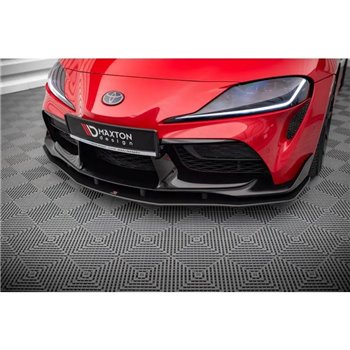 Maxton - Street Pro Lame Du Pare-Chocs Avant Toyota Supra Mk5 Noir-Rouge
