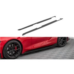 Maxton - Street Pro Rajouts Des Bas De Caisse Toyota Supra Mk5 Noir-Rouge