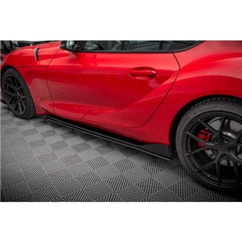 Maxton - Street Pro Rajouts Des Bas De Caisse Toyota Supra Mk5 Noir-Rouge