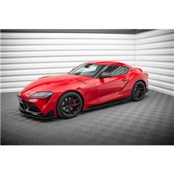 Maxton - Street Pro Rajouts Des Bas De Caisse Toyota Supra Mk5 Noir-Rouge