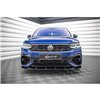 Maxton - Lame Du Pare-Chocs Avant V.3 Volkswagen Tiguan R / R-Line Mk2 Facelift Noir Brillant
