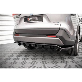 Maxton - Arriere Lame (avec une barre verticale) Toyota RAV4 Mk5 Noir Brillant