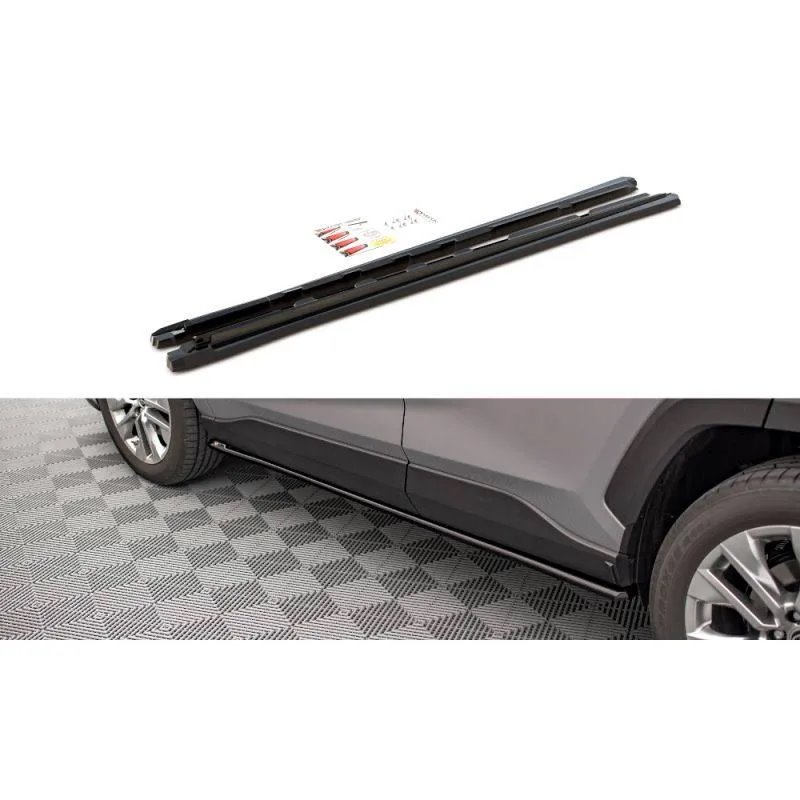 Maxton - Rajouts Des Bas De Caisse Toyota RAV4 Mk5 Noir Brillant