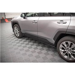 Maxton - Rajouts Des Bas De Caisse Toyota RAV4 Mk5 Noir Brillant