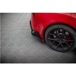 Maxton - Lames De Pare-Chocs Arrière Latérales V.3 Toyota Supra Mk5 Noir Brillant
