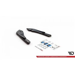 Maxton - Lames De Pare-Chocs Arrière Latérales V.3 Toyota Supra Mk5 Noir Brillant