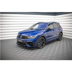 Maxton - Rajouts Des Bas De Caisse Volkswagen Tiguan R / R-Line Mk2 Facelift Noir Brillant