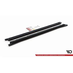 Maxton - Rajouts Des Bas De Caisse Volkswagen Tiguan R / R-Line Mk2 Facelift Noir Brillant