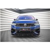 Maxton - Lame Du Pare-Chocs Avant V.1 Volkswagen Tiguan R / R-Line Mk2 Facelift Noir Brillant