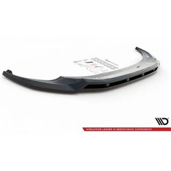 Maxton - Lame Du Pare-Chocs Avant V.1 Volkswagen Tiguan R / R-Line Mk2 Facelift Noir Brillant