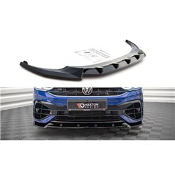 Maxton - Lame Du Pare-Chocs Avant V.2 Volkswagen Tiguan R / R-Line Mk2 Facelift Noir Brillant
