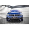 Maxton - Lame Du Pare-Chocs Avant V.2 Volkswagen Tiguan R / R-Line Mk2 Facelift Noir Brillant